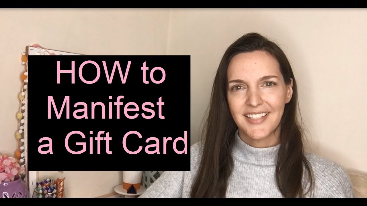 How to MANIFEST A GIFT CARD: A Fun Way to PRACTICE YOUR MANIFESTING