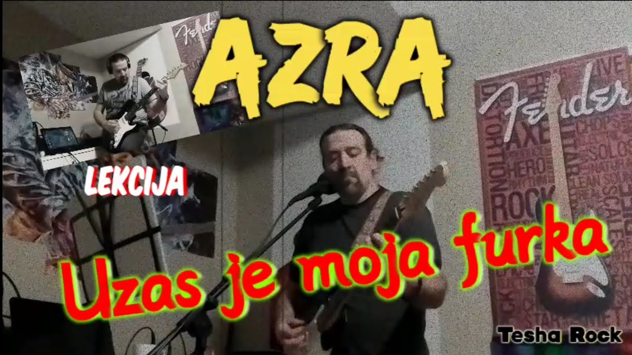 Azra - Uzas je moja furka. LEKCIJA NA GITARI.