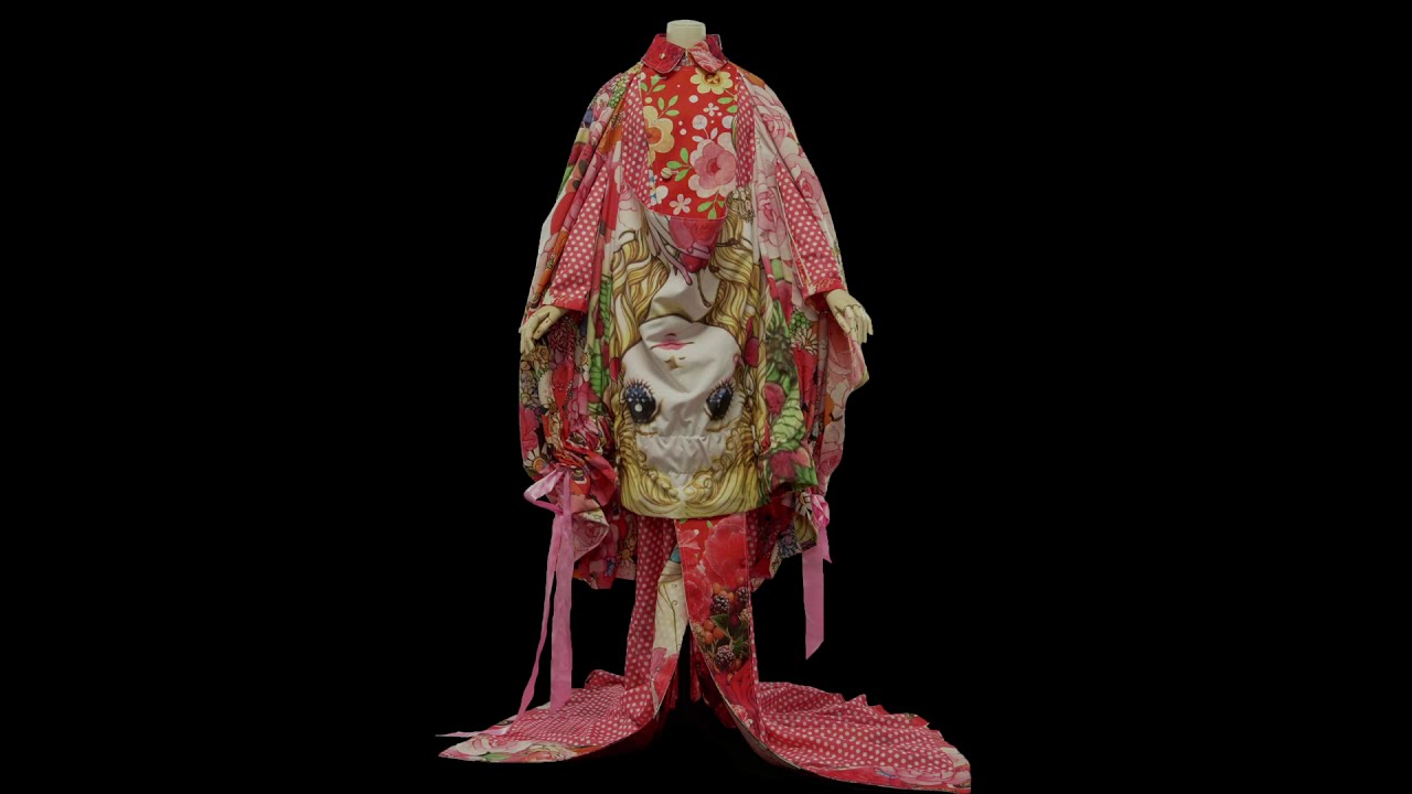 Details of a Kimono Dress Made by Rei Kawakubo