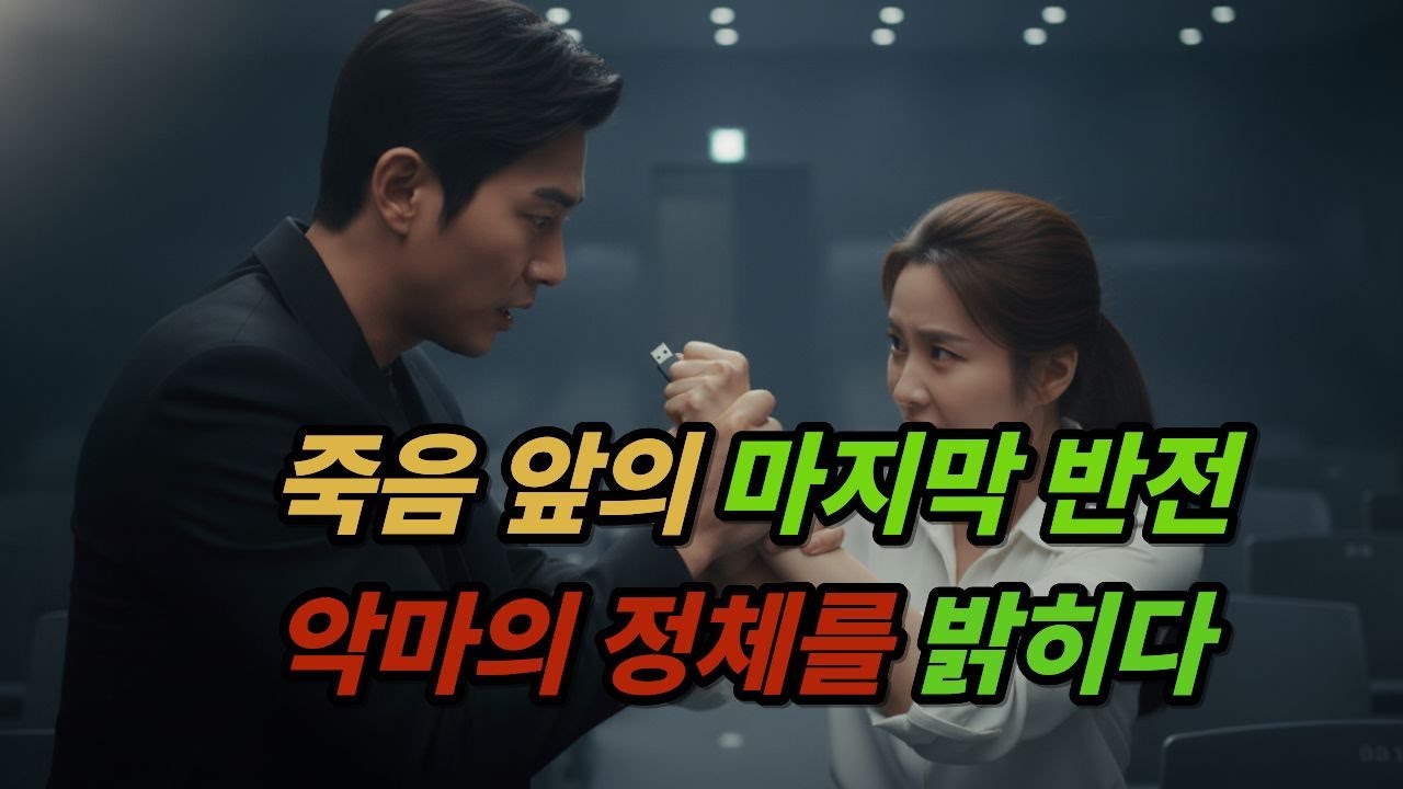 누군가 회장님을 죽이려던 그날 밤, 제가 목숨 걸고 빼돌린 usb 때문에 회사가 뒤집어졌습니다