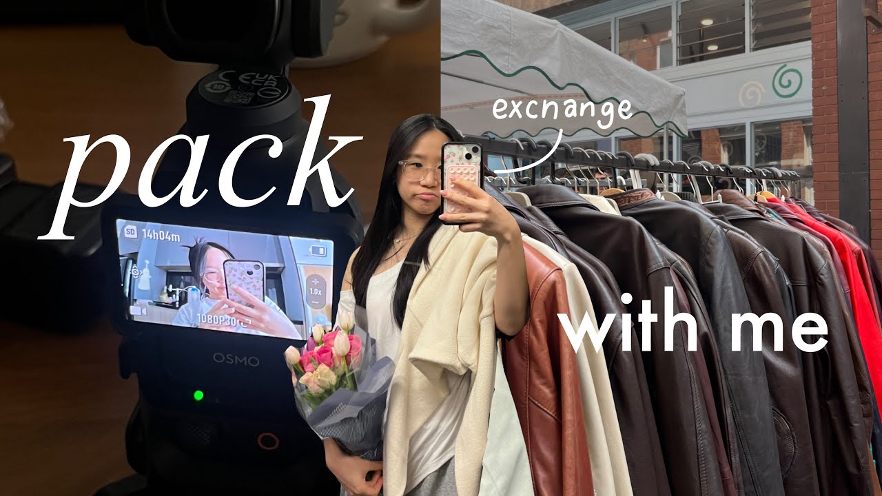 PACK WITH ME 🧳 เตรียมตัวแลกเปลี่ยน ชีวิตก่อนบิน ซื้อของ ตัดผม ทําเล็บ (exchange student) 🛫 | cremaa