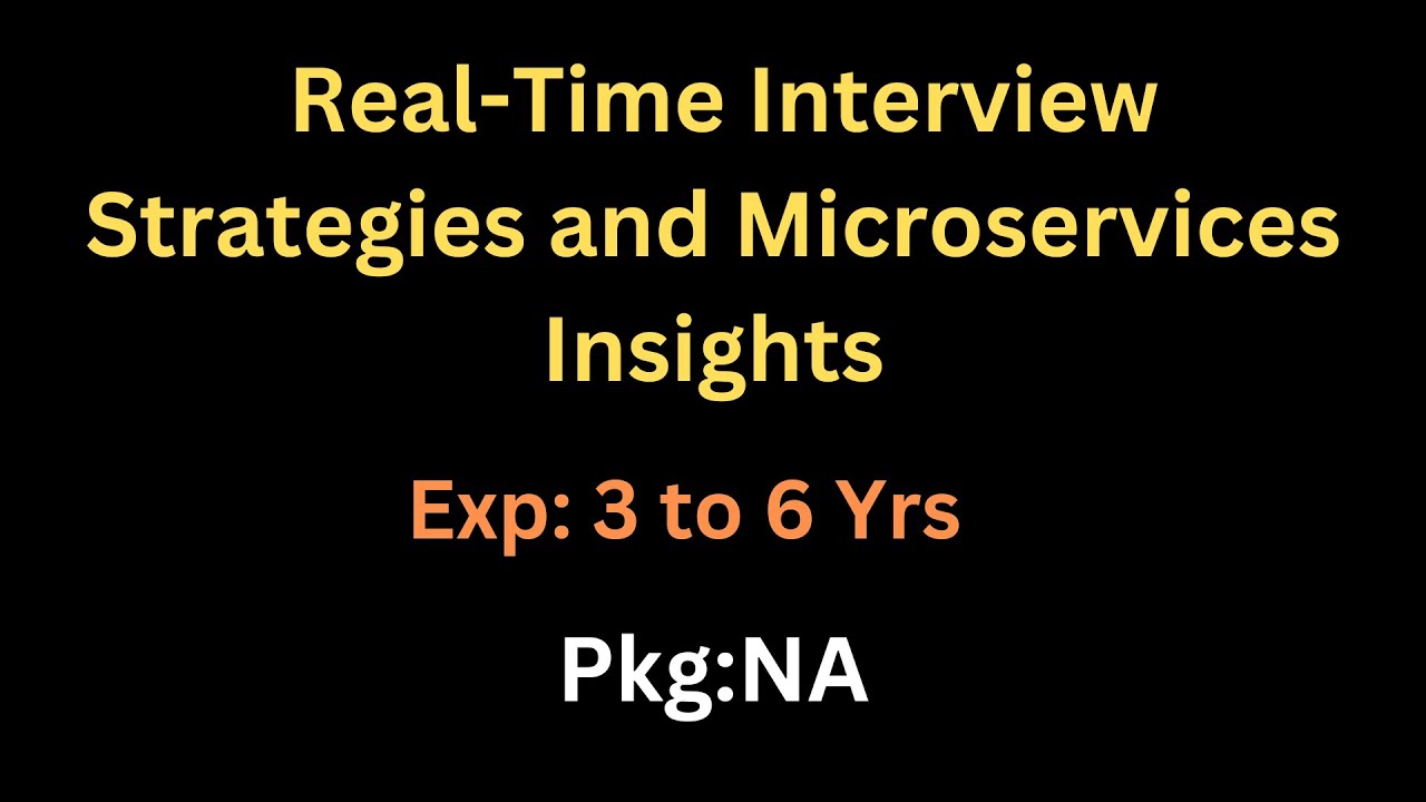 Cracking the Core Java Technical Round: Real-Time Interview Strategies and Microservices Insights