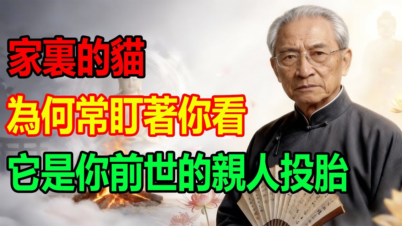 家裏的貓，為何常盯著你看，它是你前世的親人投胎。