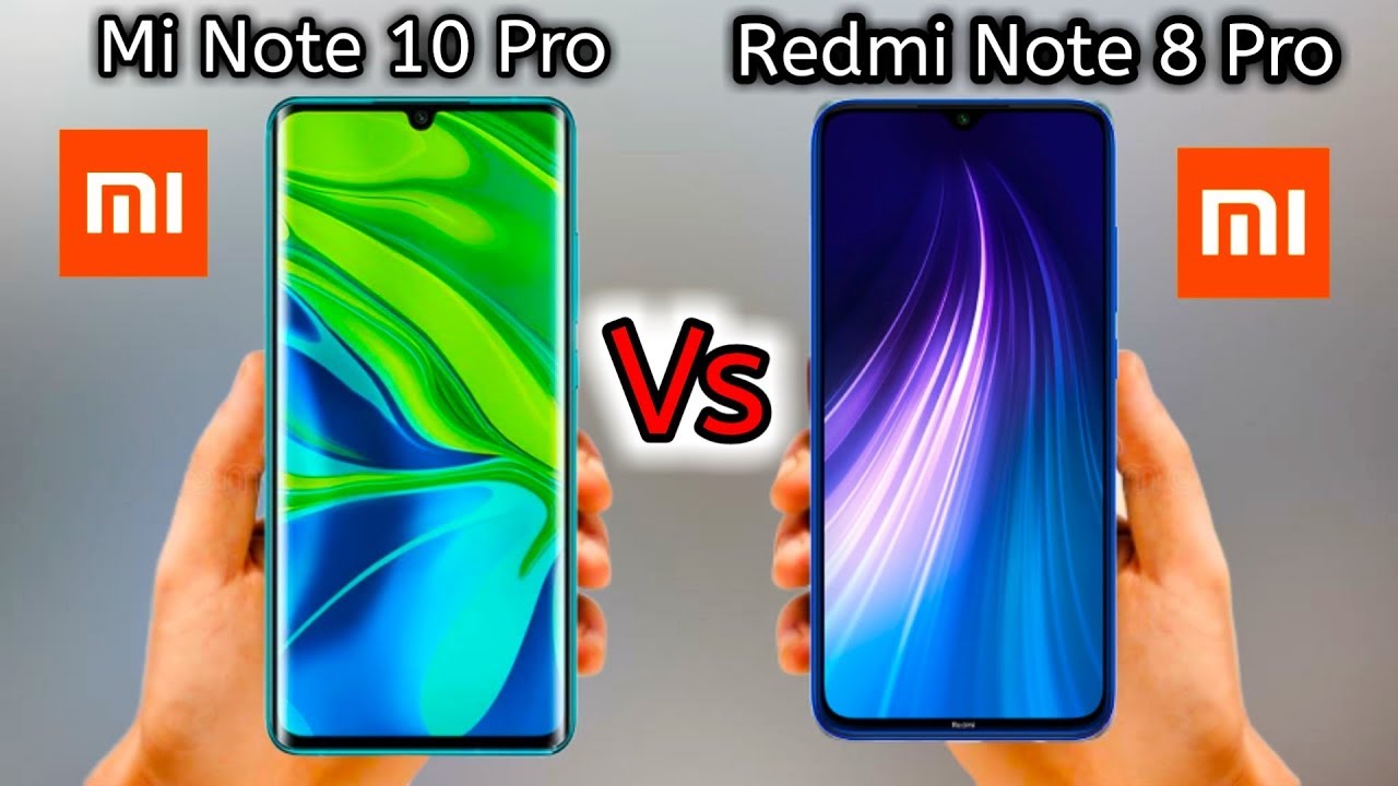 Xiaomi Mi Note 10 Pro vs Xiaomi Redmi Note 8 Pro - Full Comparison