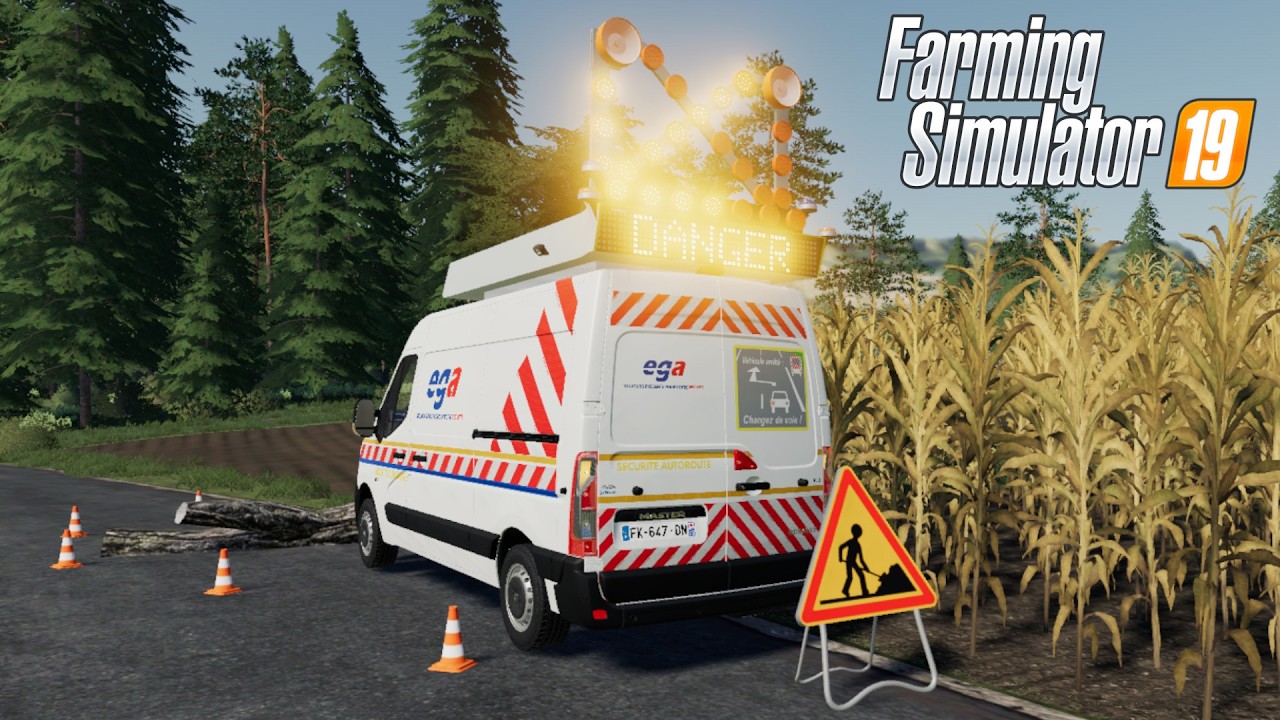 FS19 - Renault Master 4 Highway Safety - NEW CAR MOD for Farming Simulator 2019 ROLEPLAY