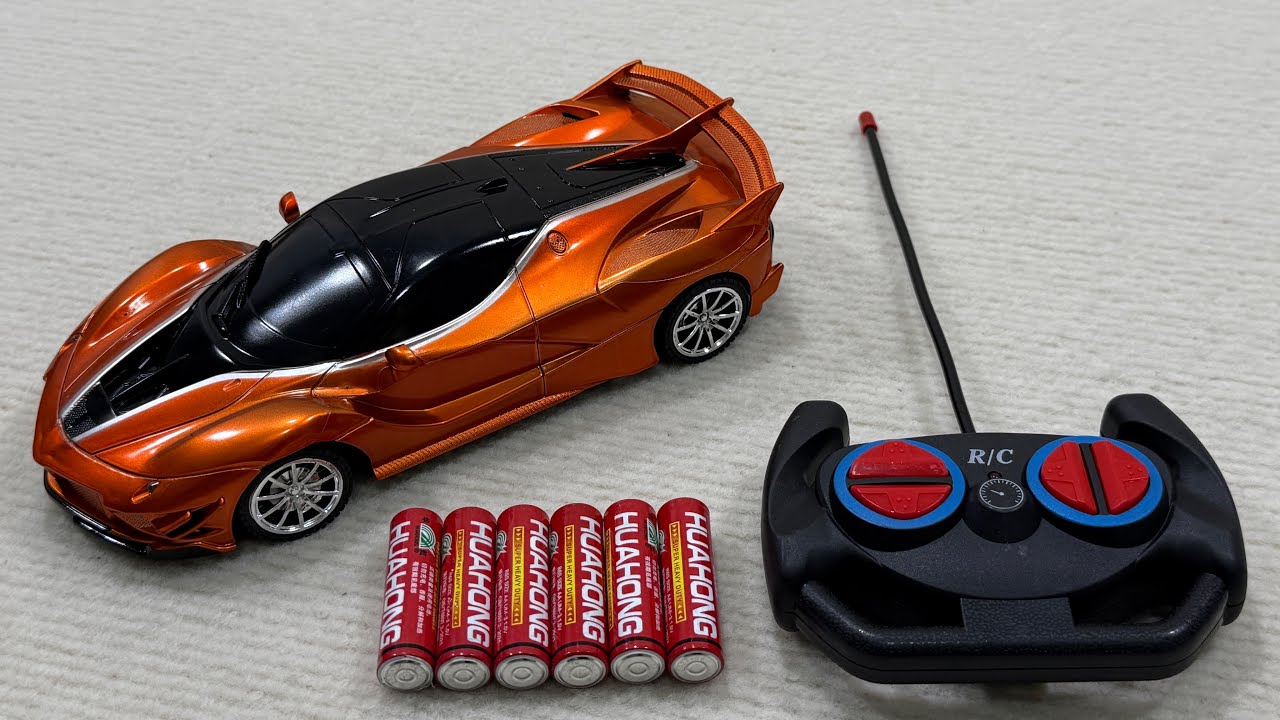 Unboxing Moon Rabbit toy car, remote-controlled racing car, motorcycle, convertible car