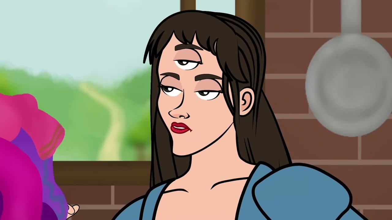 Um Olho, Dois Olhos, e Três Olhos | A Menina Preguiçosa e a Menina Trabalhadora |  Desenho animado