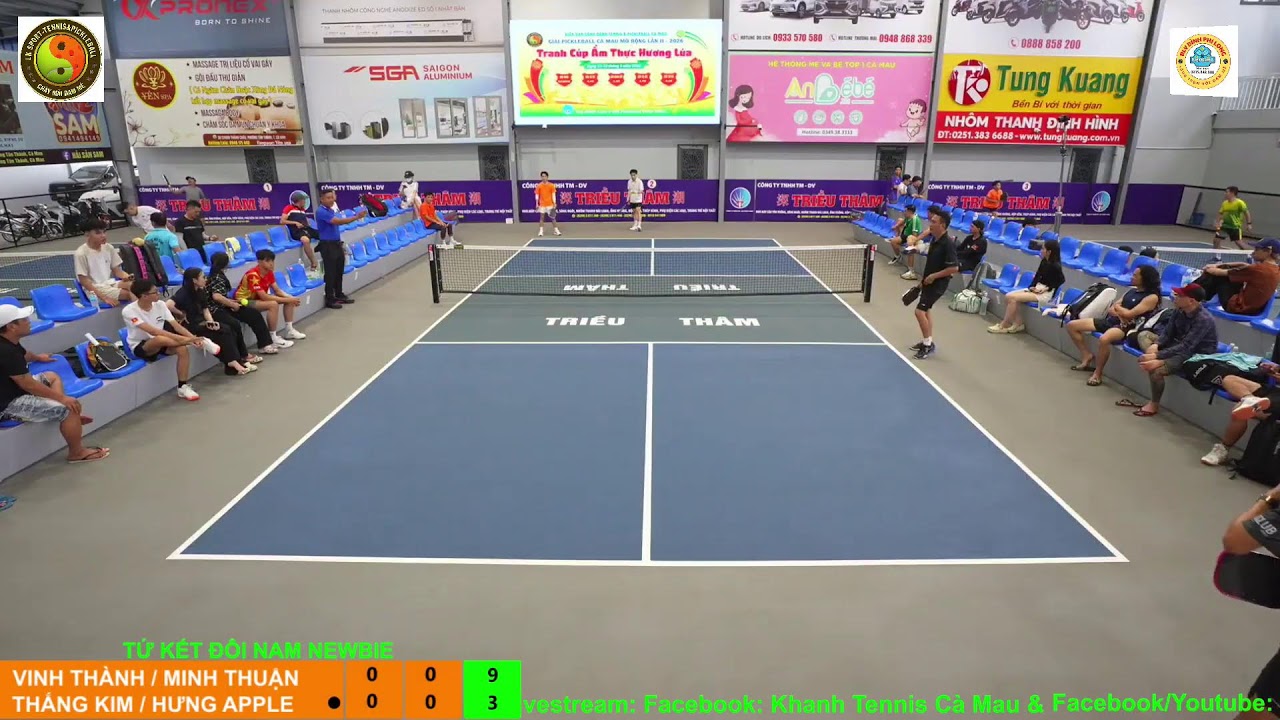 TỨ KẾT ĐÔI NAM NEWBIE  - DIỄN ĐÀN CỘNG ĐỒNG TENNIS & PICKLEBALL CÀ MAU