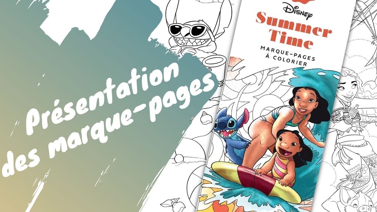 Marque-pages Summer Time - Hachette Heroes Disney