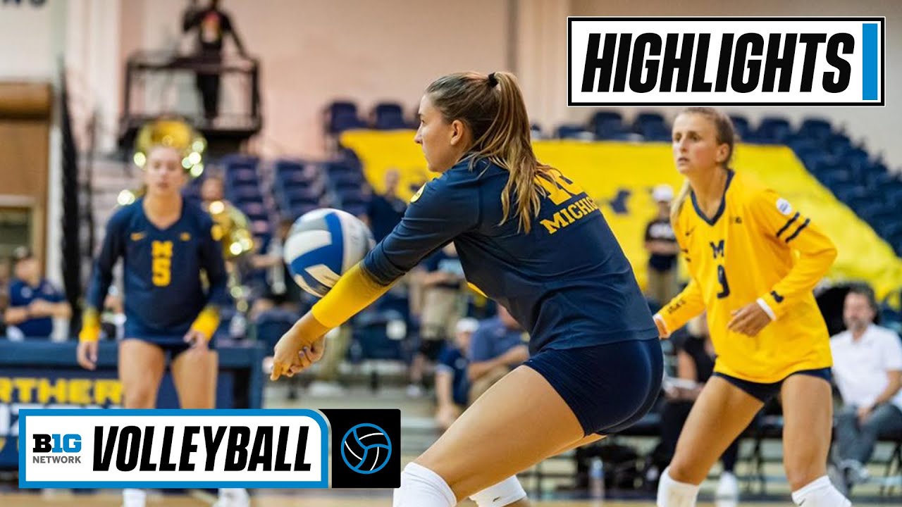 Morehead State at Michigan | Highlights | Big Ten Volleyball | Sept. 2, 2022