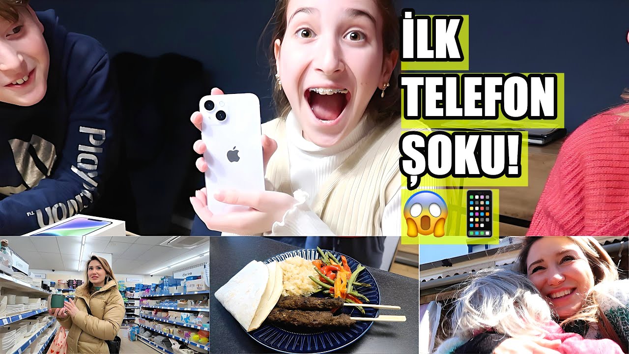 KIZIMIN İLK TELEFONU! 📱😍 + bol Alışveriş ve Annemi Ziyaret