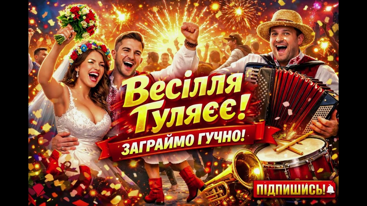 ЗАГРАЙМО ГУЧНО! 🎺 Найкраща Весільна Пісня 2026 (Запальний Драйв)