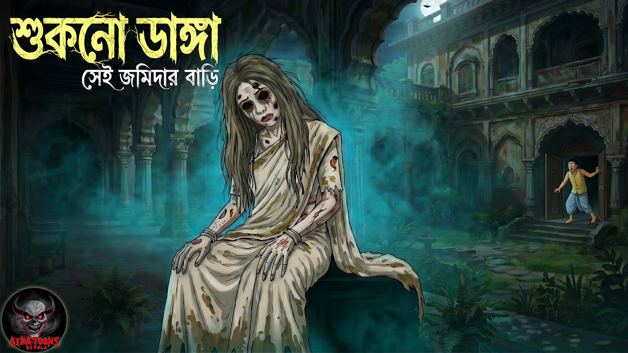 শুকনো ডাঙ্গা | Sukno Danga | Most Scary Bengali Horror Cartoon Story | Haunted House Mystery