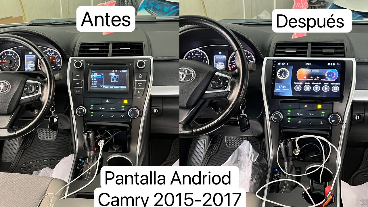 Radio Andriod Camry 2015 2016 2017 instalación y configuración botón de guía