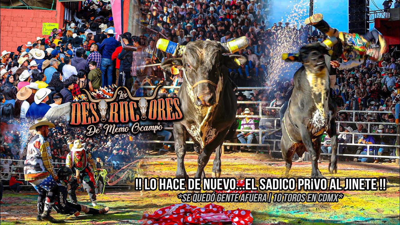 EL SADICO PR¡VÓ AL JINETE |SE QUEDÓ GENTE AFUERA|10 TOROS| Destructores Magdalena Petlacalco CDMX 25