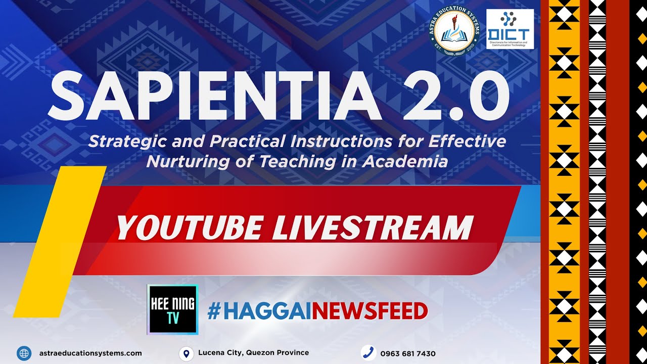 LIVE| DAY 2: SAPIENTIA 2.0 -PRC ACCREDITED SEMINAR | HAGGAI TRAINING AND DEVELOPMENT SERVICES