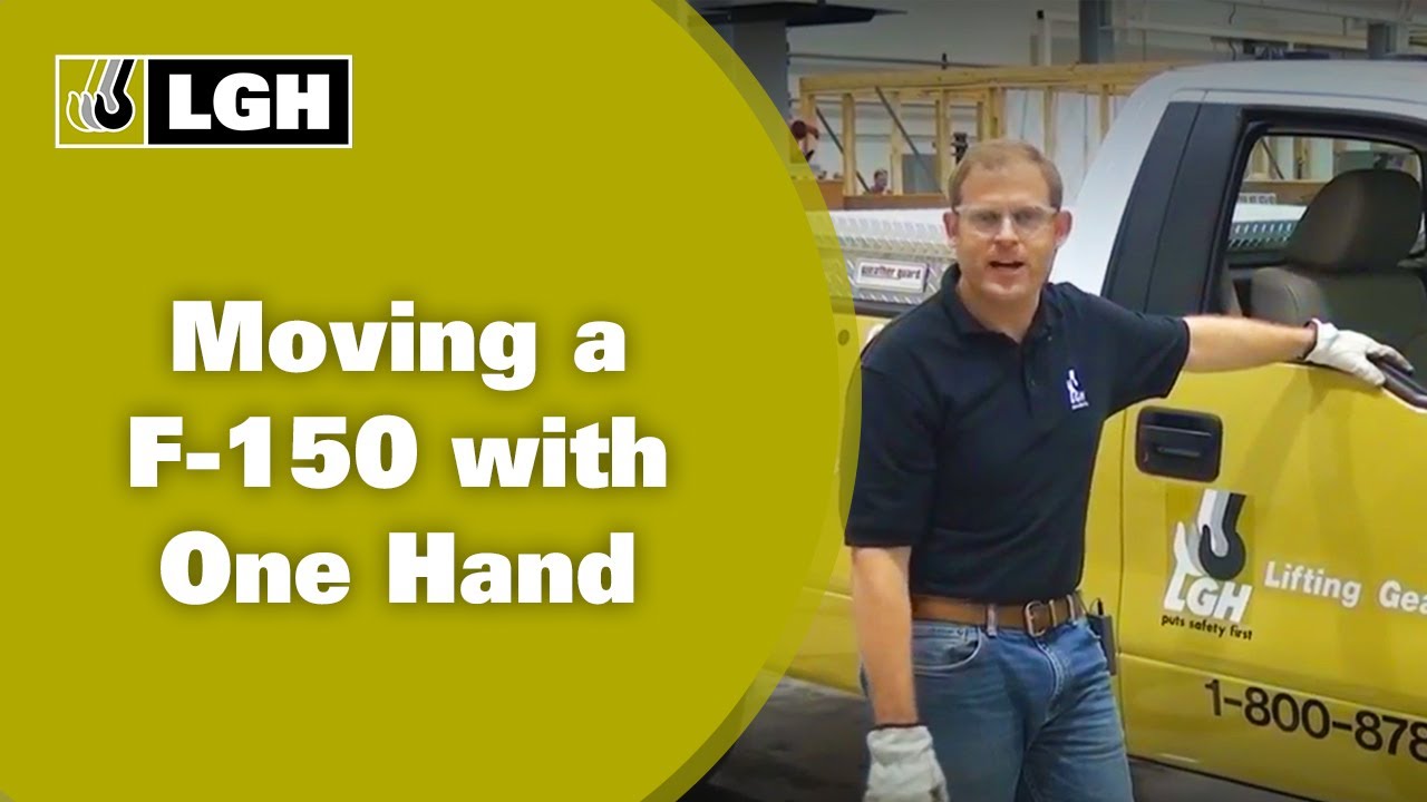 Moving a 5,000 lbs F-150 With One Hand & Air Skates