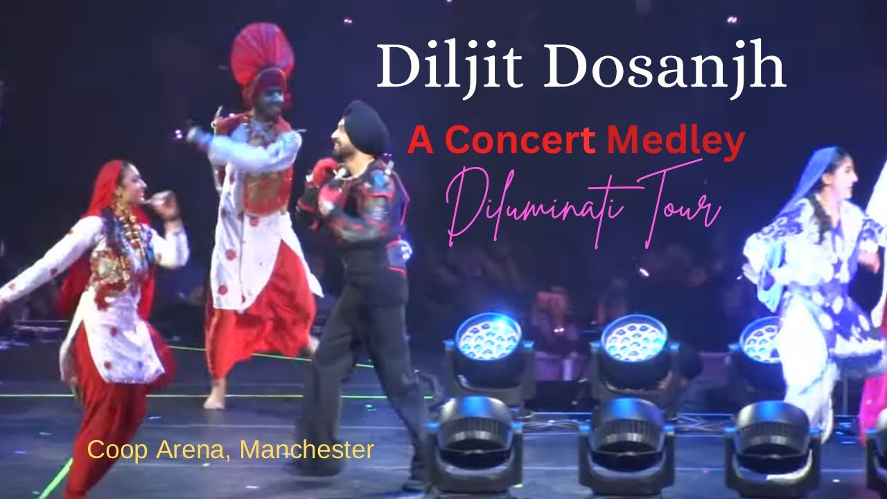 Diljit Dosanjh | Live Concert Medley | Co-op Arena | Manchester | UK