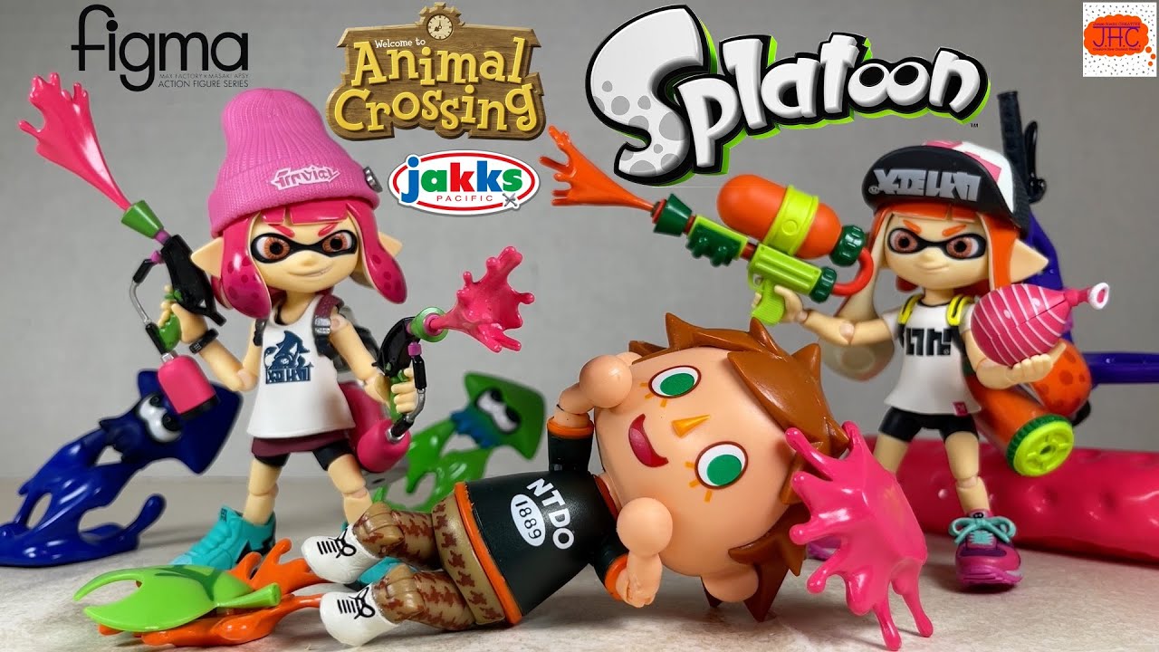 SPLAT! Unboxing Figma Splatoon Girls & Jakks Pacific Animal Crossing Villager Action Figure Review