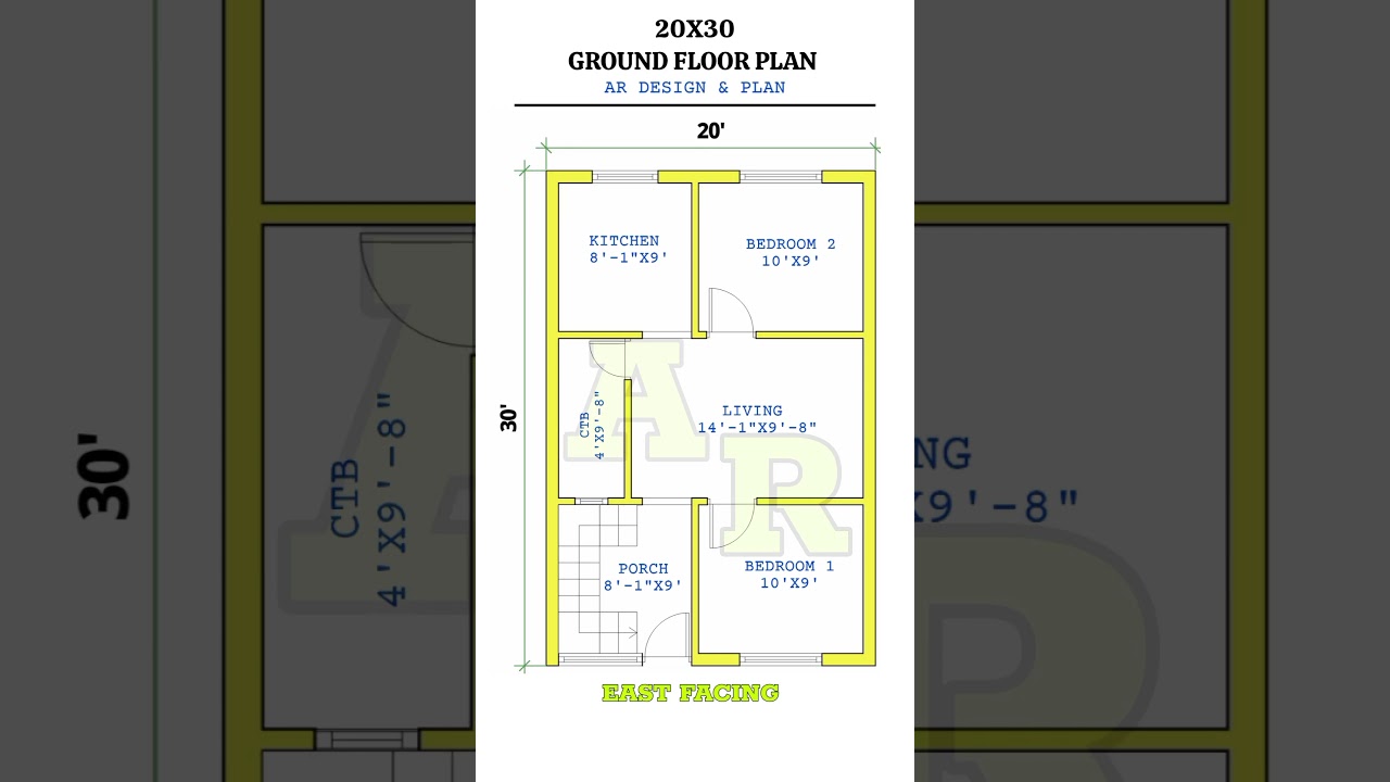20x30 House plan #2bhkhousedesign #housedesigns #home #30x50kagharkanaksha #houseplans