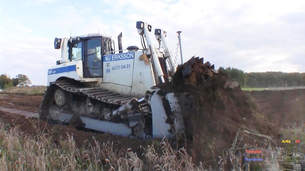 The White Cat D8T Stripping Topsoil