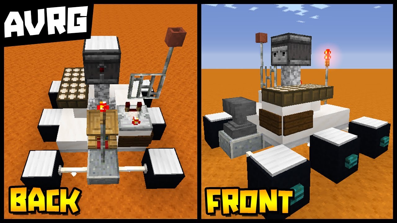 Make a Mars Rover [Minecraft, Bedrock Edition (MCPE)]