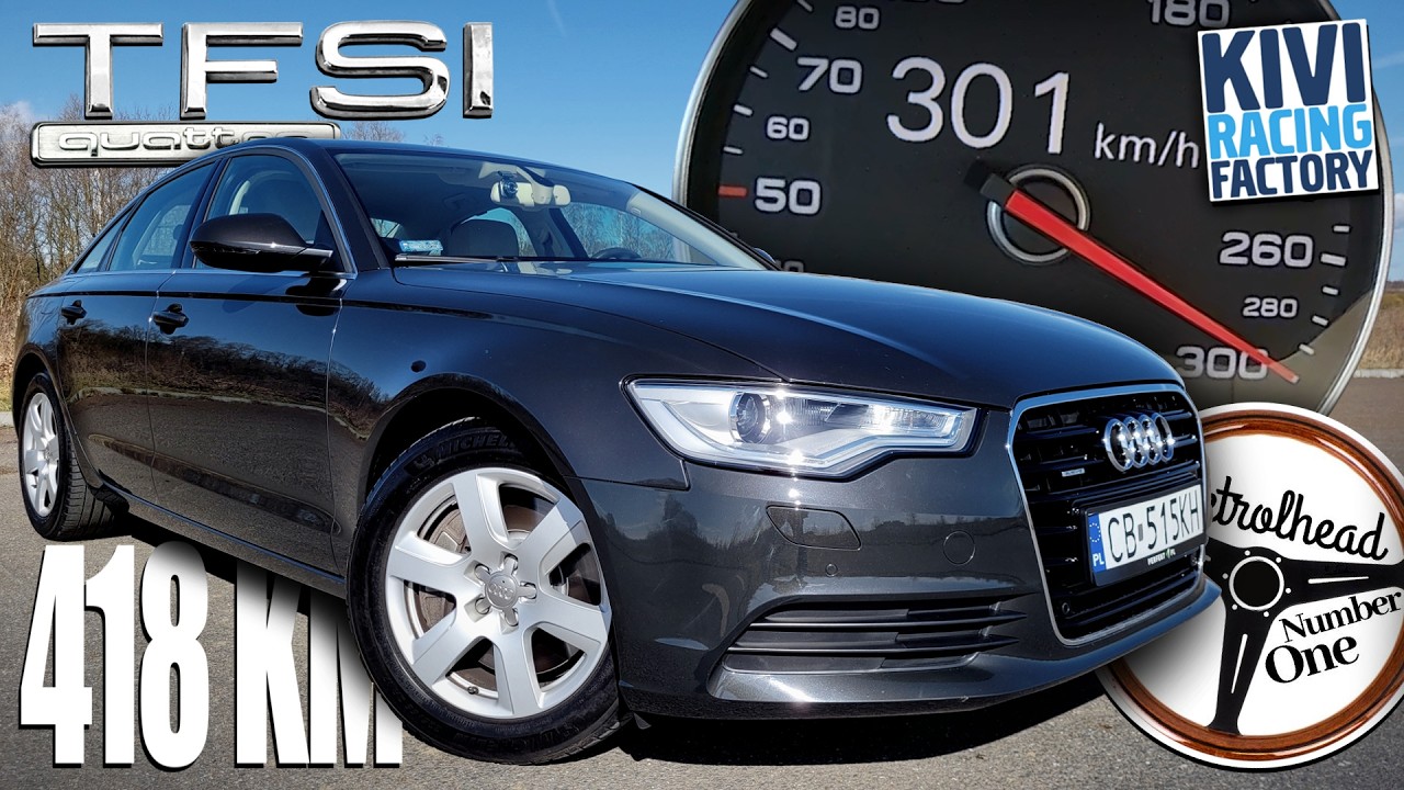 2012 Audi A6 3.0 TFSI (418 KM) | *301 KM/H* V-max, 0-100, 100-200, 200-250 km/h, Autobahn, TEST | 4K