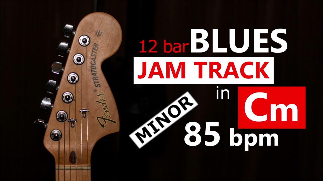 Minor Blues Backing Track in Cm - (12 bar, 85 bpm)