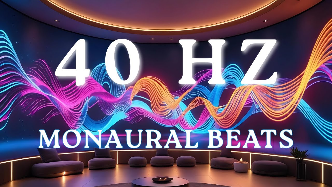 40 Hz Gamma Waves Monaural Beats 🧠 Activate Your Brain 🧠 No Headphones Needed