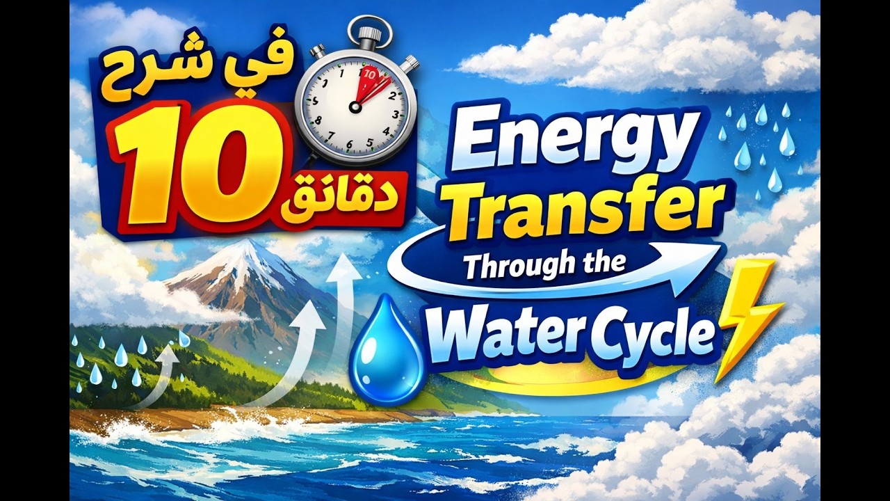 أقوى شرح ملخص Lesson 3 Science Primary 6 -Energy Transfer Through the Water Cycle