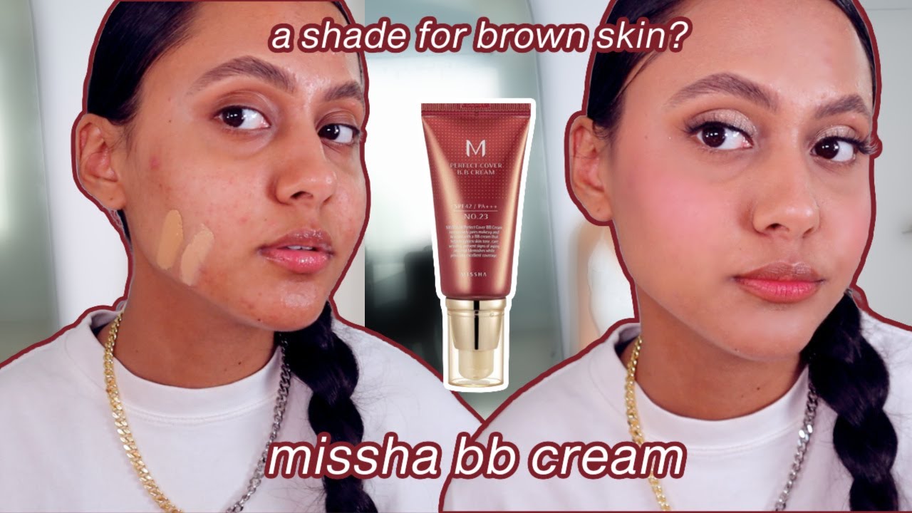 MISSHA BB CREAM demo + review | IS IT WORTH THE HYPE? on brown acne prone skin | 29 caramel beige