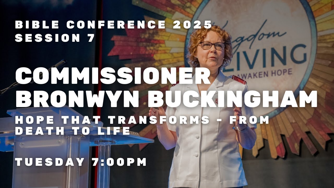 Bible Conference 2025 – Commissioner Bronwyn Buckingham – Hope That Transforms – From Death to Life