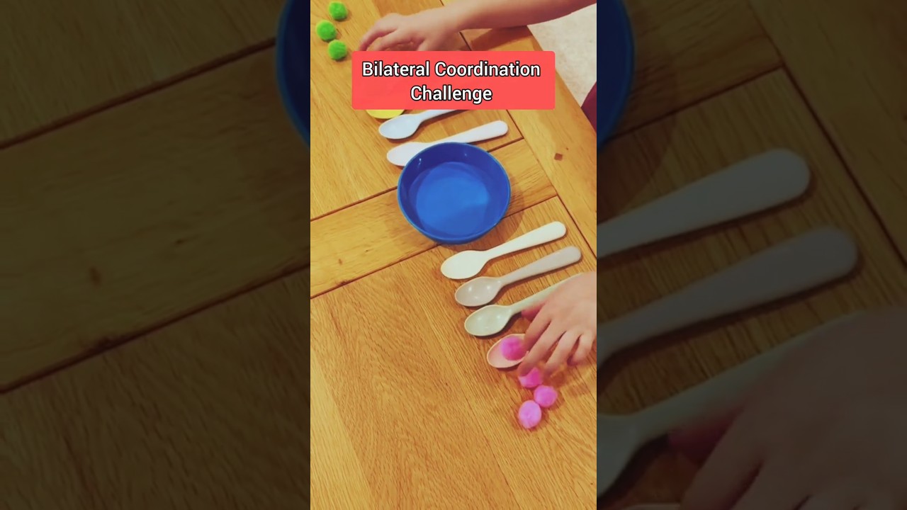 Bilateral Coordination challenge #shorts #trending #challenge #kidslearning #preschoolactivities