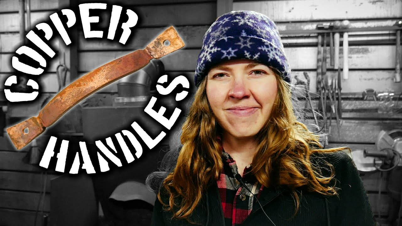 Making Copper Handles {Forging with Jess}