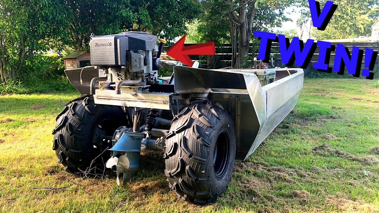 Amphibious ATV Boat Build, Part 6 New Motor!