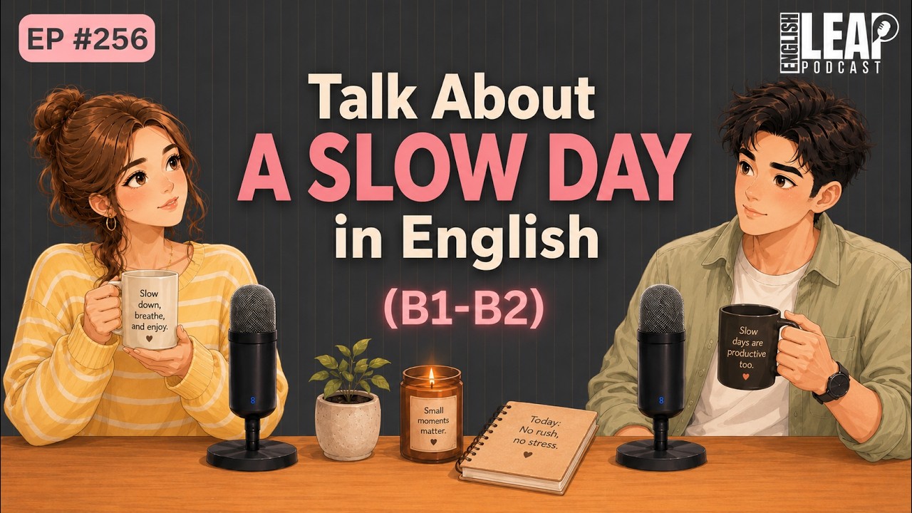Talk About a Slow Day in English | Easy English Podcast For Beginners | Learn English Fast