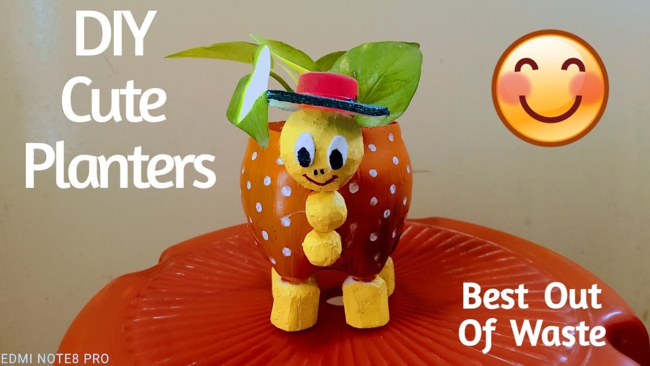 Cute Turtle Planter|Plastic Bottle Planet DIY| Home Decor|Planter making Ideas From Waste Material|