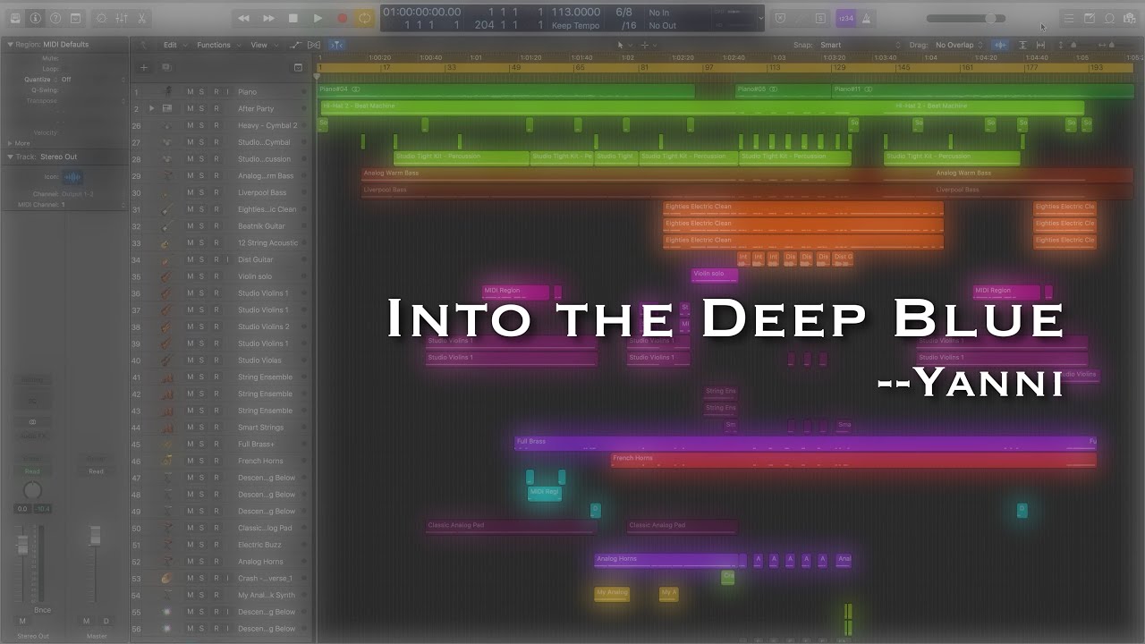 Yanni - Into the Deep Blue - Logic Pro Cover