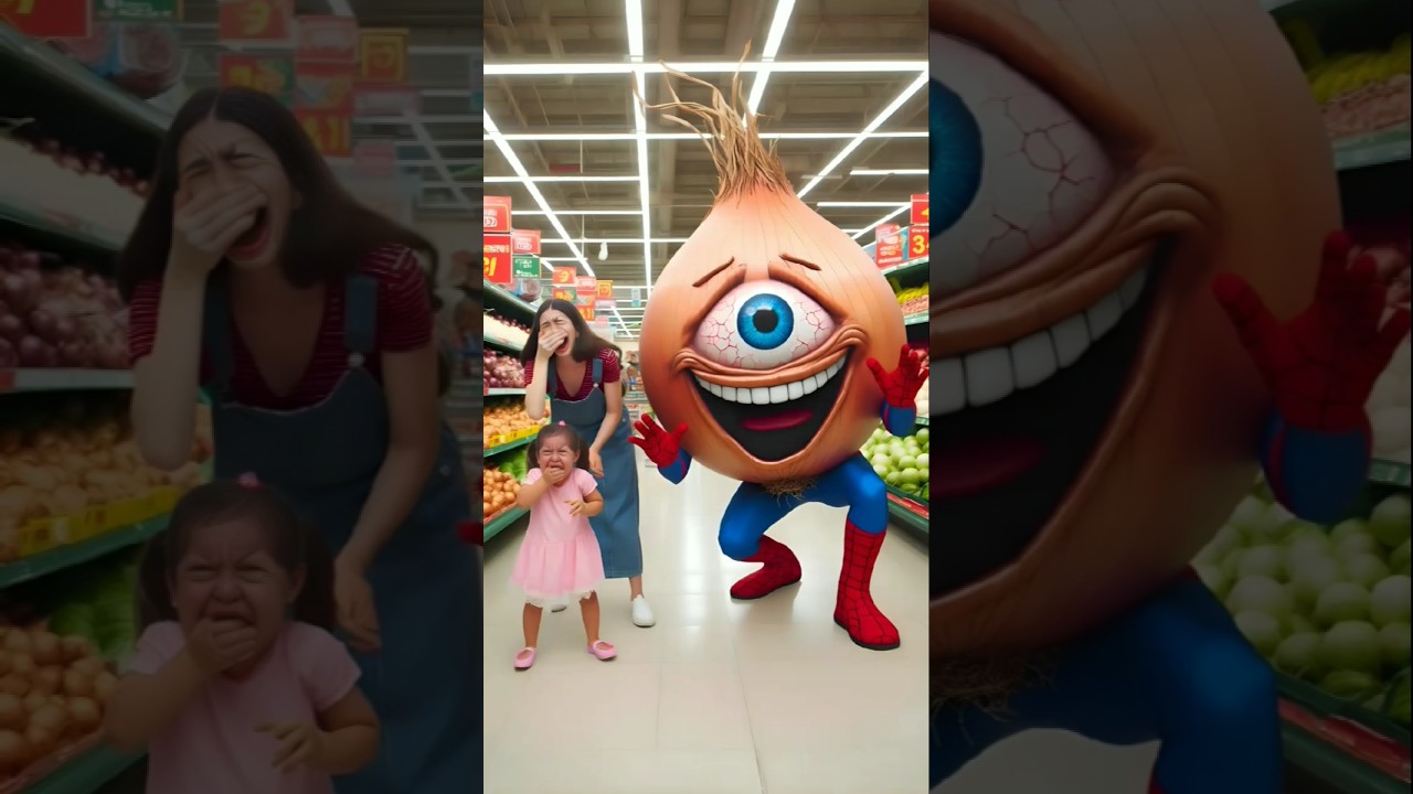 Evolution of Onion: Onion in the supermarket with Scary adventure😂 #wefeedtheworld #funny #onion