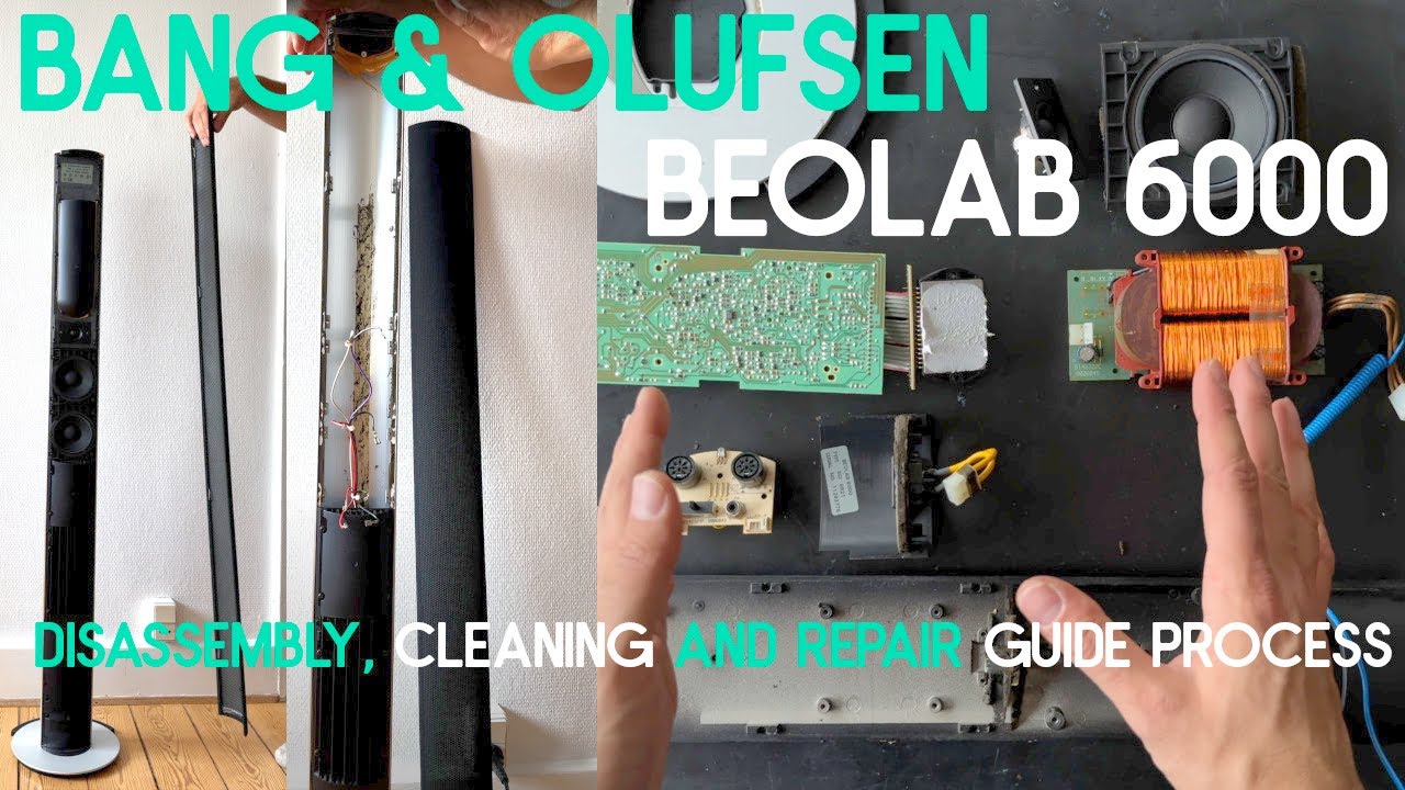 Bang & Olufsen Beolab 6000 Disassembly, cleaning and repair guide process
