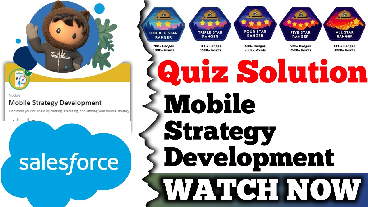 Mobile Strategy Development | Salesforce Trailhead | Quiz Solution