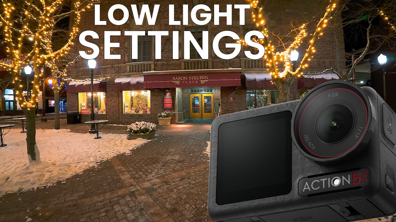 DJI Osmo Action 5 Pro LOW LIGHT Filming | Settings for BEST Results