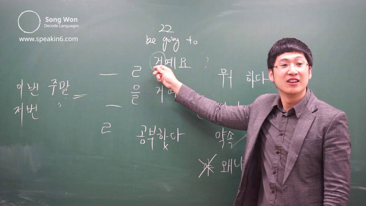 Songwon Korean Grammar for Speaking Free Lesson Unit 22 'ㄹ 거예요' 'be going to'.