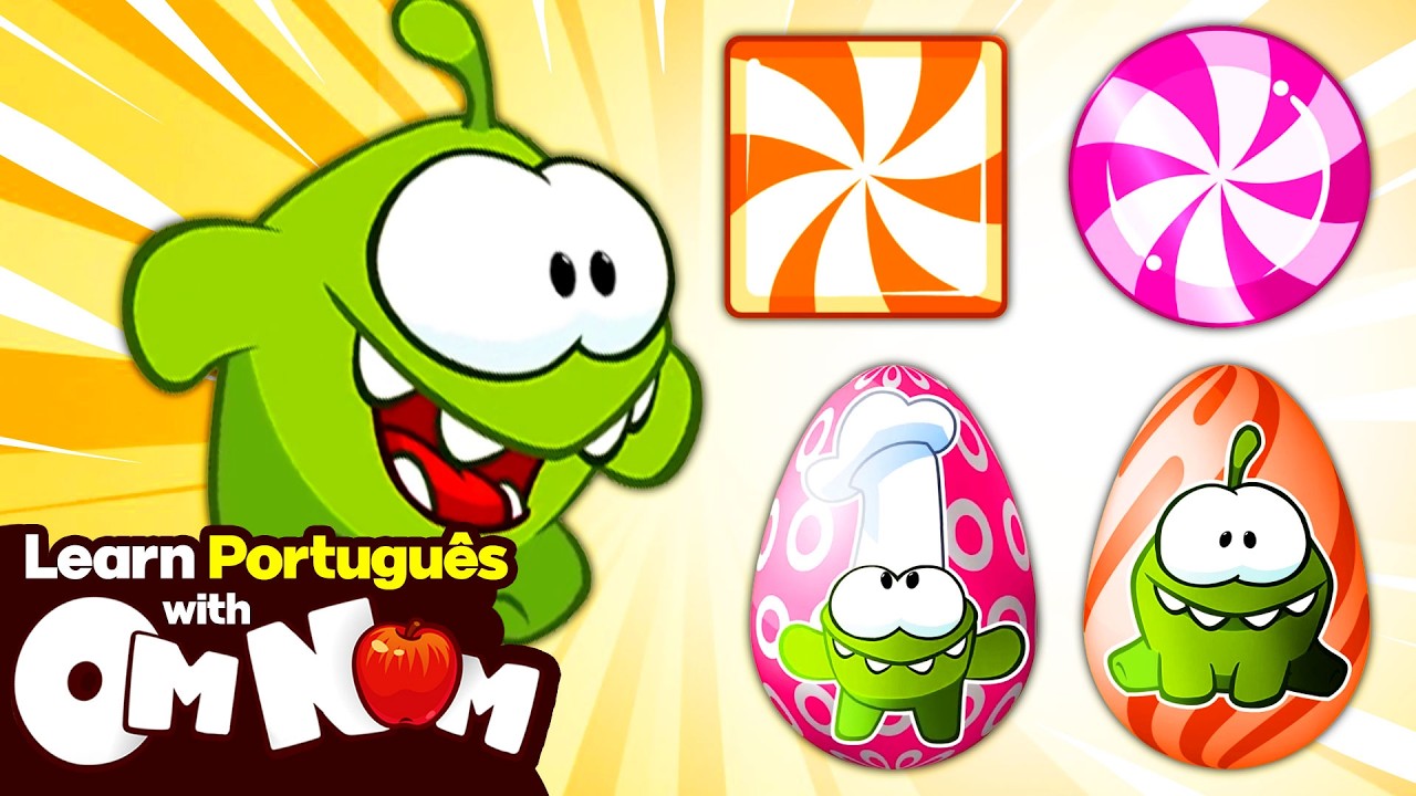 Formas Divertidas com Om Nom | Aprenda Círculo Quadrado e Mais! Vídeo Educativo | Aprenda Com Om Nom