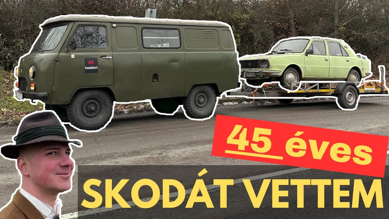 45 éves SKODA 105 TULAJDONOS LETTEM  | UAZ 452, mint AUTÓSZÁLLÍTÓ ?!