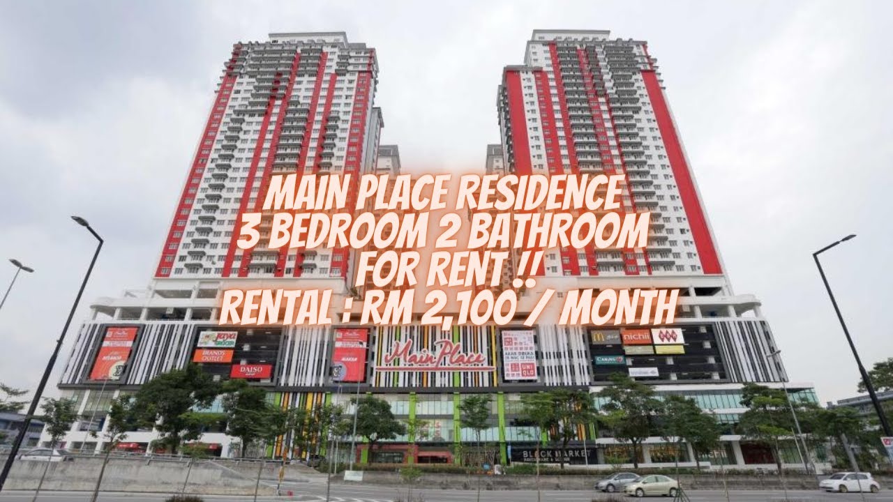 Main Place Residence, 3 Bedroom 2 Bathroom with nice interior. Rental RM 2,100.00/month