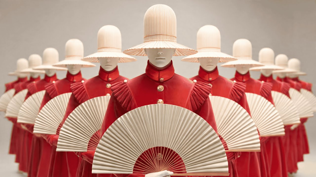 Surreal Christmas Dance Performance in Art Gallery &bull; Surreal AI Music & Dance Video 4K