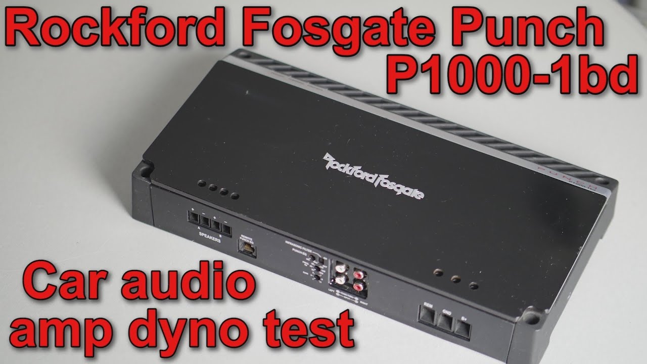 Динамометрический стенд с монофоническим сабвуфером Rockford Fosgate Punch P1000-1bd для автомоби...