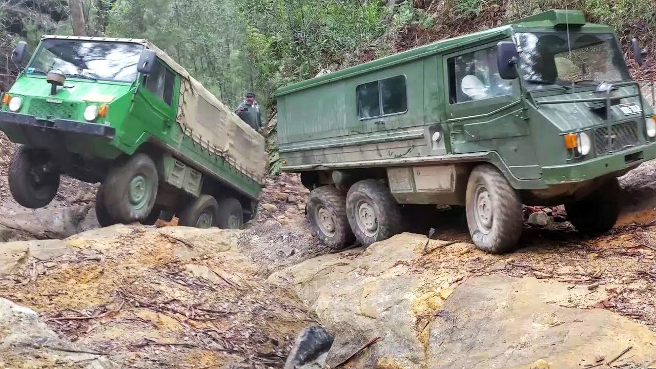 6x6 - 4x4 @ Mt Airly Part 1 - Featuring Pinzgauer 6wd & Perentie 4wd