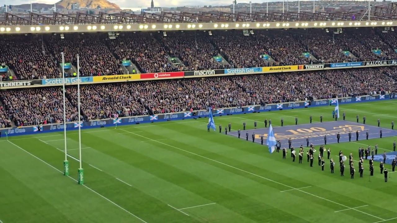 Flower of Scoltand. Anthem of Scotland Rugby, Murrayfield 8th November 2025.